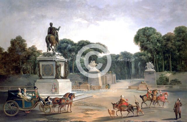 'Entrance to the Palace of Louis XV', 1775. Artist: Jean Baptiste Le Prince