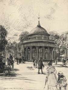 Entrance to the Parc Monceau 1915. Artist: Frank Milton Armington