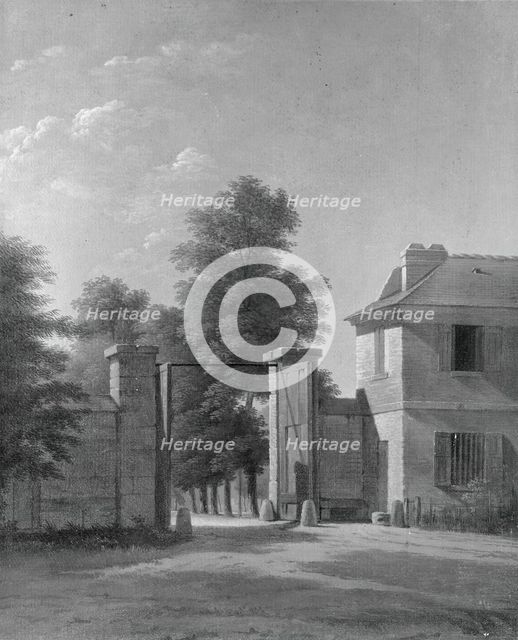 Entrance to the Park at Saint-Cloud, c. 1802. Creator: Jean-Victor Bertin.