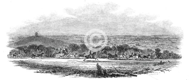 Entrance to the Park, Goodwood, 1845. Creator: Unknown.