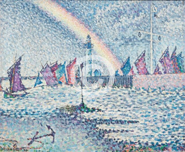 Entrance to the Port of Honfleur, 1899. Creator: Paul Signac.