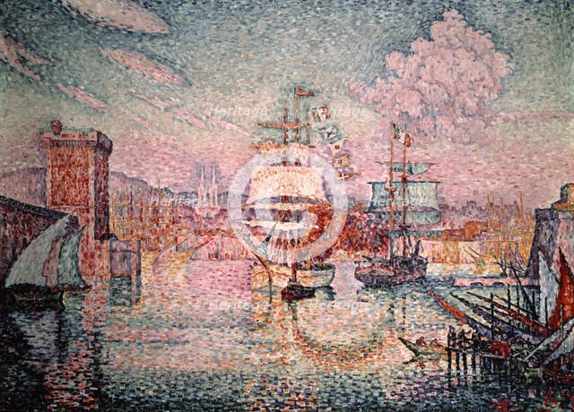 'Entrance to the Port of Marseilles', 1911. Artist: Paul Signac