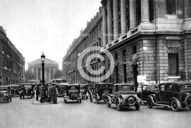 Entrance to the Rue Royale with the Madeleine in distance, Paris, 1931. Artist: Ernest Flammarion
