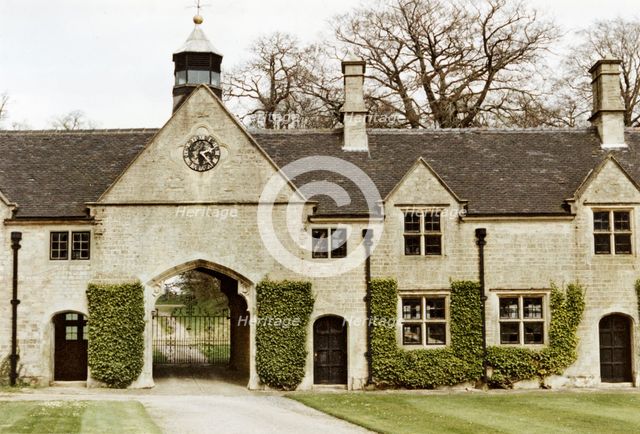 Entrance to the stable block, Annesley Hall, Nottinghamshire, 1994. Creator: SJ Best.