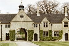 Entrance to the stable block, Annesley Hall, Nottinghamshire, 1994. Creator: SJ Best