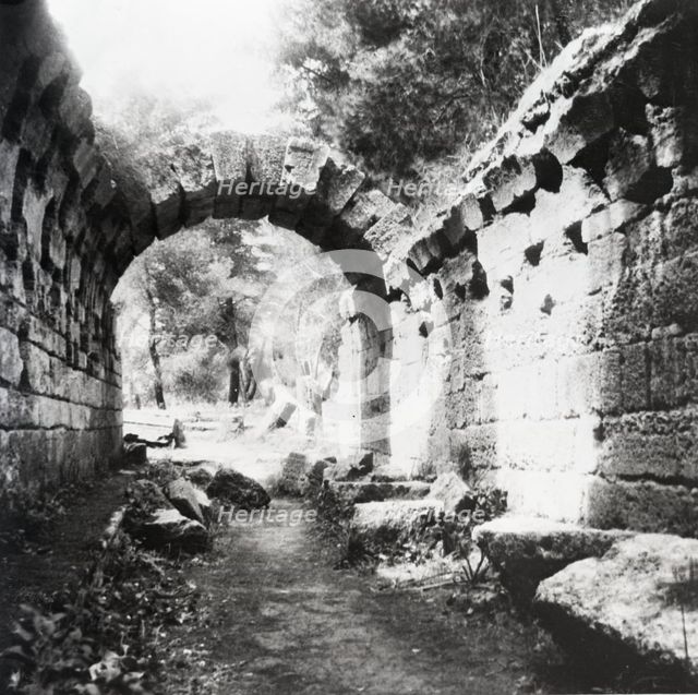 Entrance to the Stadium at Olympia, Greece, c1955.  Creator: Arthur Charles Kirby Ware.
