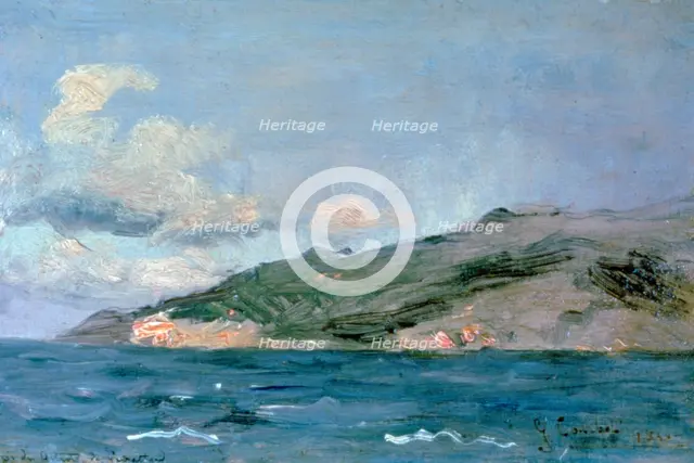 'Entrance to the Straits of Gibraltar', 1848.  Artist: Gustave Courbet