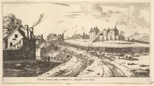 Entrance to the Suburb of Saint Marceau near Paris, 17th century. Creator: Reinier Zeeman