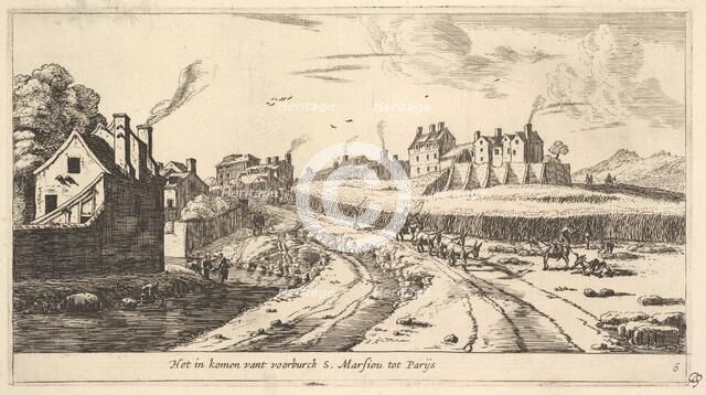 Entrance to the Suburb of Saint Marceau near Paris, 17th century. Creator: Reinier Zeeman.