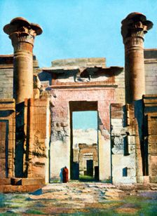Entrance to the Temple of Medinet Habu, Egypt, 20th Century