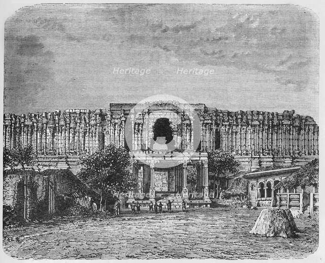 'Entrance to the Temple of Seringham', c1891. Creator: James Grant.