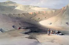 Entrance to the Tombs of the kings of Thebes, Bab-el-Malouk 19th century. Artist: David Roberts