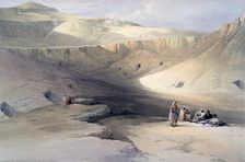 Entrance to the Tombs of the kings of Thebes, Bab-el-Malouk 19th century. Artist: David Roberts