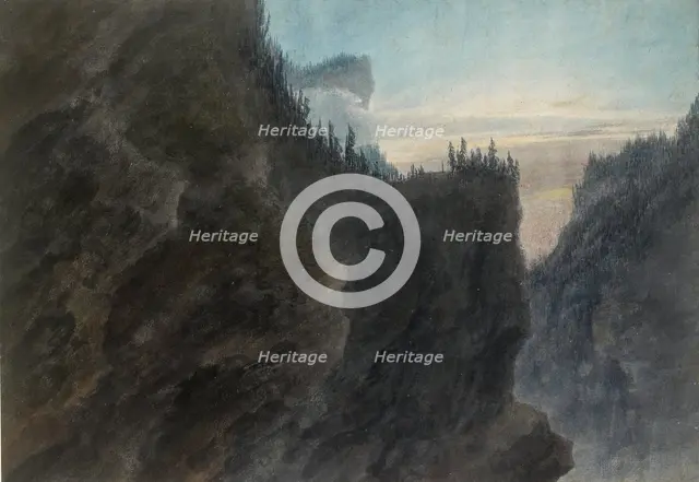 Entrance to the Valley of the Grande Chartreuse in Dauphine, c1770-1790. Artist: John Robert Cozens.