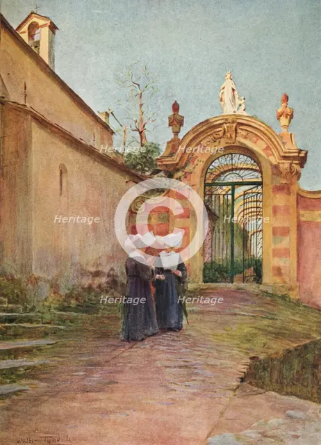 ''Entrance to the Villa Centurione, S. Margherita Ligure', c1910, (1912). Artist: Walter Frederick Roofe Tyndale.
