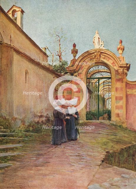 ''Entrance to the Villa Centurione, S. Margherita Ligure', c1910, (1912). Artist: Walter Frederick Roofe Tyndale.