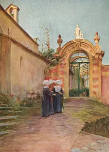 'Entrance to the Villa Centurione, S. Margherita Ligure c1910, (1912). Artist: Walter Frederick Roofe Tyndale