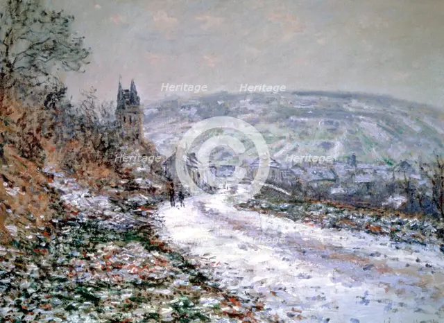 'Entrance to the Village of Vetheuil in Winter', 1880. Artist: Claude Monet