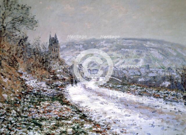 'Entrance to the Village of Vetheuil in Winter', 1880. Artist: Claude Monet