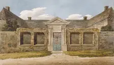 Entrance to the Winchester Almshouses on Richmond Hill, Surrey, c1820. Artist: Anon