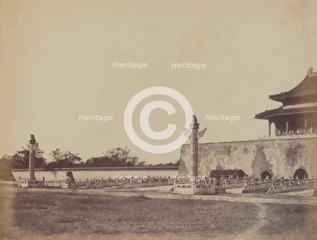 Entrance to the Winter Palace, Pekin, October 29, 1860, 1860. Creator: Felice Beato.