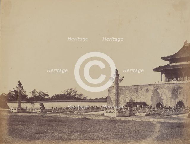 Entrance to the Winter Palace, Pekin, October 29, 1860, 1860. Creator: Felice Beato.