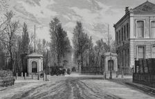 Entrance to the zoo, Amsterdam, Netherlands, 1883. Creator: Unknown