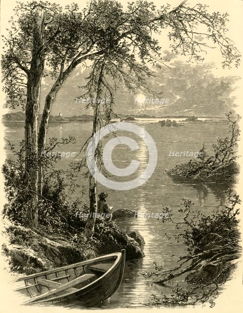 'Entrance to Thousand Islands', 1874.  Creator: John J. Harley.