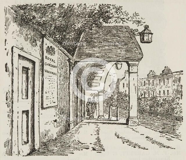 Entrance to Vauxhall Gardens, 1888. Creator: Unknown.