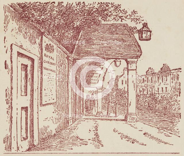 Entrance to Vauxhall Gardens, 1888. Creator: Unknown.