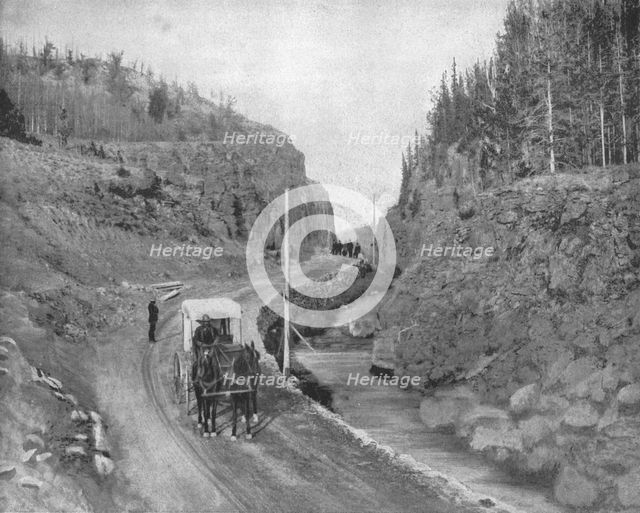 Entrance to Yellowstone Park, USA, c1900.   Creator: Unknown.