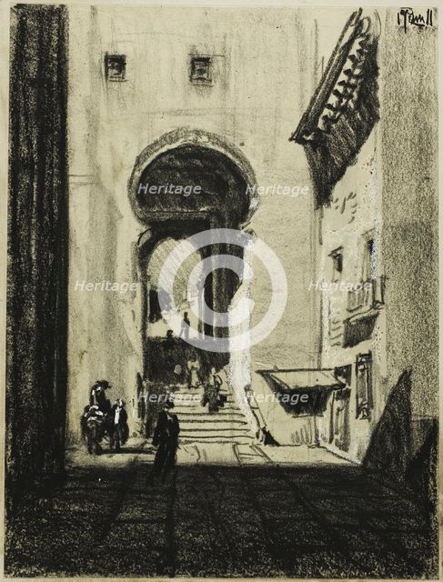 Entrance to Zocodover, Toledo, c. 1903. Creator: Joseph J Pennell.