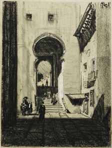 Entrance to Zocodover, Toledo, c. 1903. Creator: Joseph J Pennell