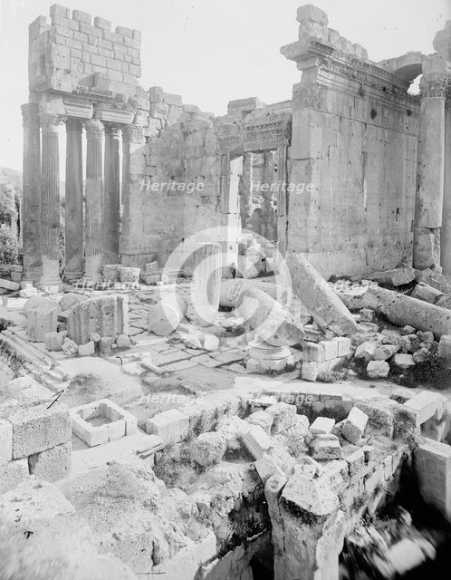 Entrance, Temple of Jupiter, Baalbek, between c1915 and c1920. Creator: Bain News Service.