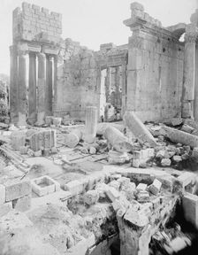 Entrance, Temple of Jupiter, Baalbek, between c1915 and c1920. Creator: Bain News Service