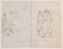 Entré sur la Grande Promenade à Baden, 1858. Creator: James Abbott McNeill Whistler