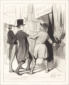 Entrez Messieurs..., 1844. Creator: Honore Daumier