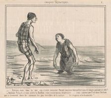 Entrez donc dans la mer sans crainte ..., 1856. Creator: Honore Daumier