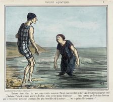 Entrez donc dans la mer sans crainte..., 1856. Creator: Honore Daumier
