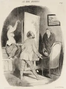 Entrez donc, monsieur...ne vous gênez pas..., 1847. Creator: Honore Daumier