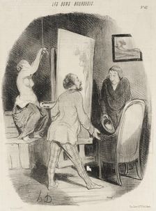 Entrez donc, monsieur...ne vous gênez pas..., 1847. Creator: Honore Daumier