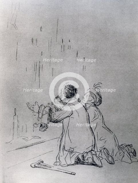 'Entreaty in front of the Cave', 1925.Artist: Jean Louis Forain