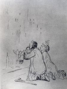 Entreaty in front of the Cave 1925.Artist: Jean Louis Forain