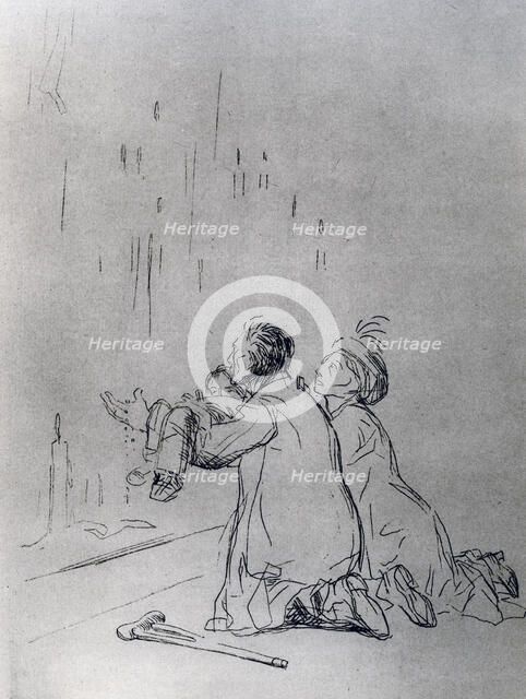 'Entreaty in front of the Cave', 1925.Artist: Jean Louis Forain