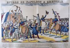 Entrée of Napoleon to Grenoble March 1815, 19th century