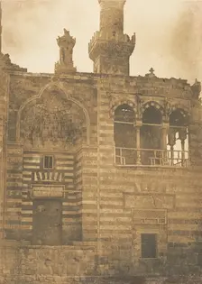 Entrée du Tombeau de Sultan Bezkouk, au Kaire, December 1849-January 1850. Creator: Maxime du Camp