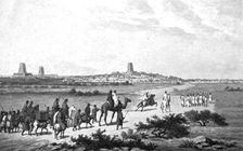 'Entrée de Barth a Tombouctou le septembre 1853; L'Ouest Africain 1914. Creator: Johann Martin Bernatz