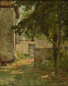 Entrée de ferme à Vézéronce par Morestel (Isère), 1896. Creator: Baudin, Eugène (1843-1907)