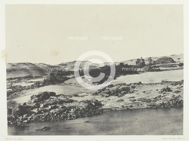 Entrée de la Première Cataracte, Haute-Egypte, 1849/51, printed 1852. Creator: Maxime du Camp.