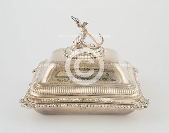 Entree Dish with Cover from the Hood Service, London, 1806/07. Creator: Paul Storr.